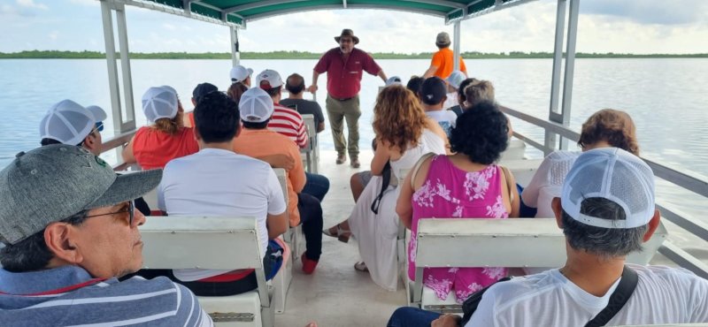 Participantes del “V Congreso Internacional de Paz y Educación Isla Cozumel 2023”, visitaron el Parque Ecoturístico Punta Sur