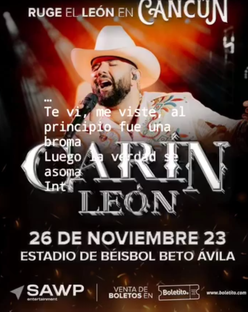 🎶🦁 RUGE EL LEÓN EN CANCÚN, CARÍN LEÓN EN CONCIERTO 🎤🤠