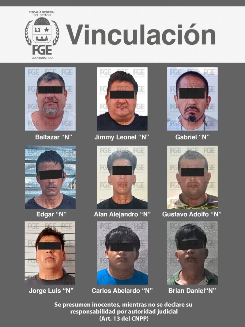Consigue FGE Quintana Roo vinculación a proceso para 9 personas por narcomenudeo en Benito JuárezSi