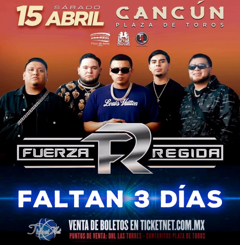 💥💥💥💥💥💥💥💥<br>FUERZA REGIDA CANCUN Faltan 3 días<br>💥💥💥💥💥💥💥💥