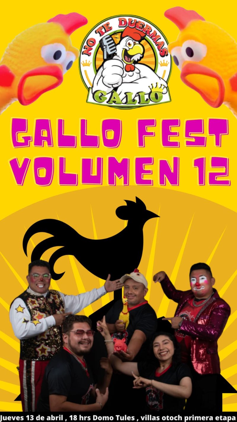 🎉 ¡Eres nuestro invitado especial! ¡Acompañanos a celebrar los 12 años de no te duermas gallo! 🐓