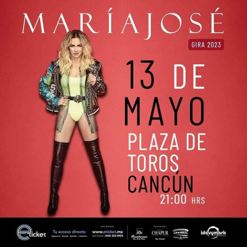 Talento, simpatía, poder femenino y belleza son solo algunas características de María José que podrás ver en acción en el escenario de Plaza de Toros Cancun