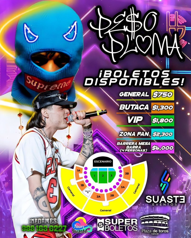 Razita 🤠 déjense caer 👋 este 31 de marzo a la Plaza de Toros Cancun 🏟️ para que se arme la pisteadera 🥃 la fumetiza 🚬el ambiente bélico 🥷🏼parientes ..con la presentación del “Doble P” en #Cancún 🏝️