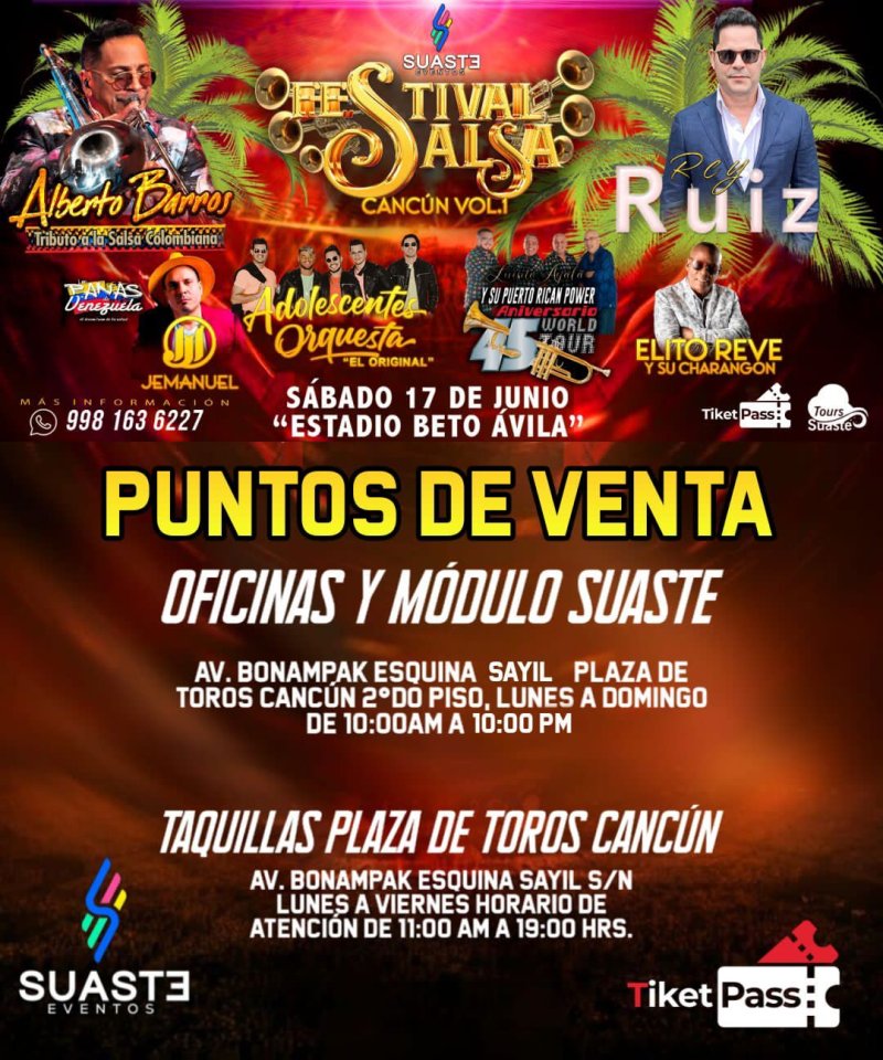 Un 🎇 ESPECTACULAR🎇 concierto con 🔵Los grandes de la salsa 🔵 🎺🎹