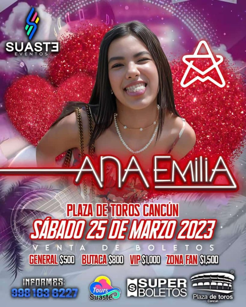 La pequeña Influencer y Artista, 𝐀𝐍𝐀 𝐄𝐌𝐈𝐋𝐈𝐀 ❤️, llega a #Cancún‼️