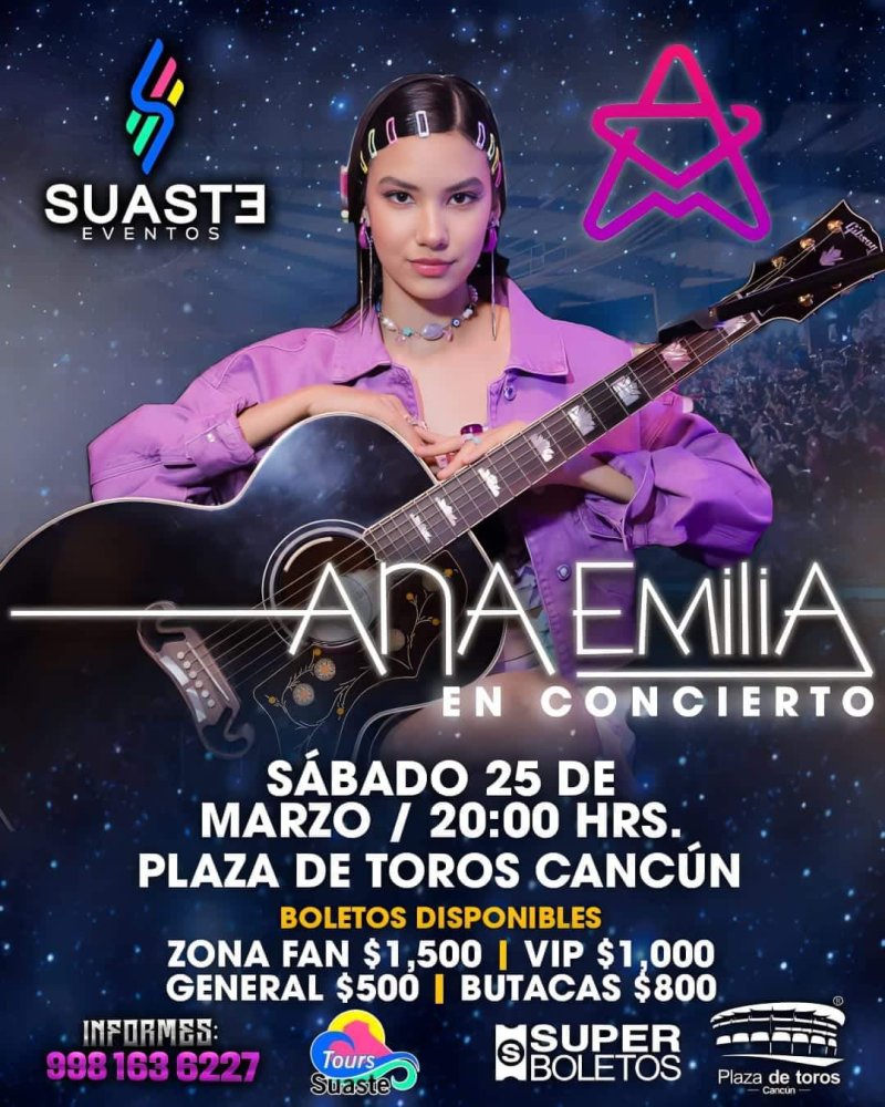 La pequeña Influencer y Artista llega a #Cancún‼️ 𝐀𝐍𝐀 𝐄𝐌𝐈𝐋𝐈𝐀 ❤️💕