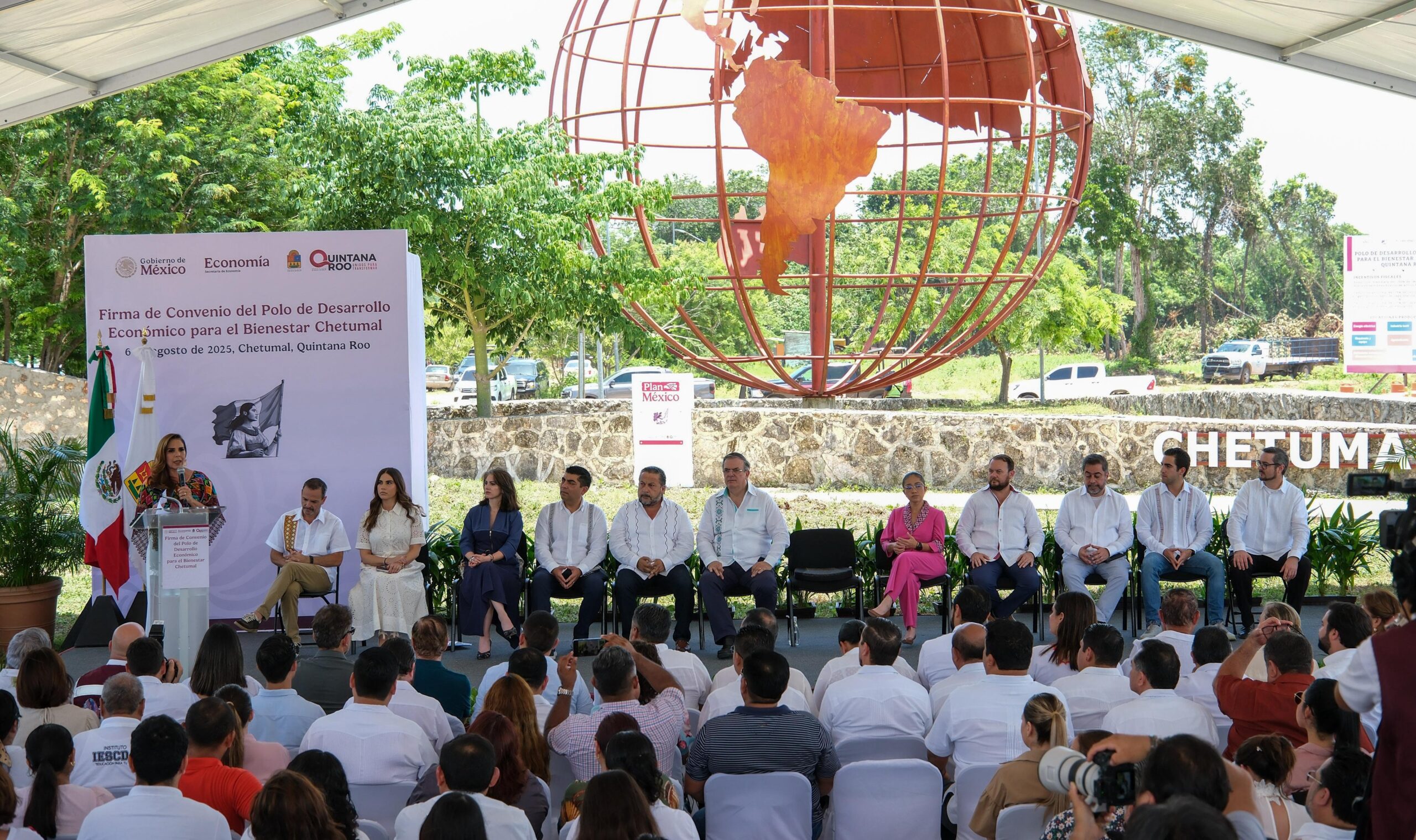 Firman Mara Lezama y Marcelo Ebrard, primer Polo de Desarrollo Económico para el Bienestar en Chetumal
