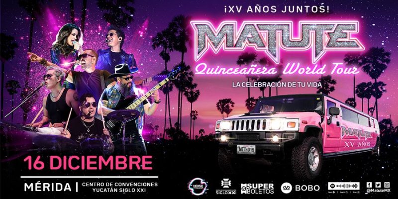 MÉRIDA llega la mejor fiesta de 15 años 💕🪩🎶 MATUTE con nuevo Tour y un nuevo Concierto💥⚡️🎤