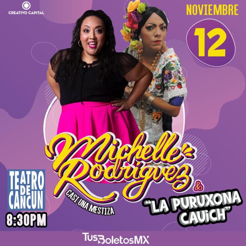 Michelle Rodríguez y La Puruxona juntas para hacerte reír en “Casi una mestiza”.😵😱