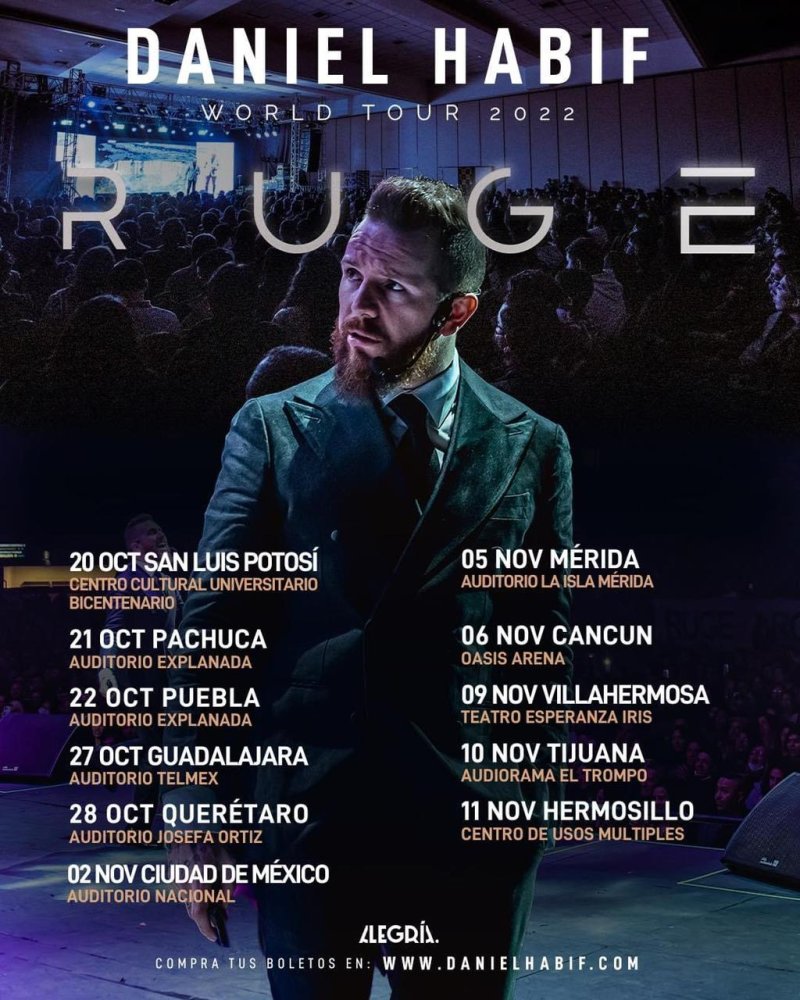 🤯❤️‍🔥 Este 6 de NOVIEMBRE en CANCÚN. ¡RUGE! JAMÁS OLVIDARÁN ESA NOCHE. Nos vemos muy pronto.