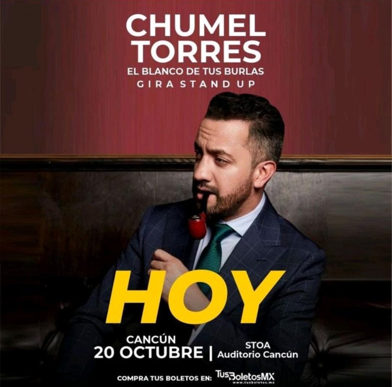 Hoy es el día 📸 Chumel Torres “El Blanco de tus Burlas”… 👇👇👇