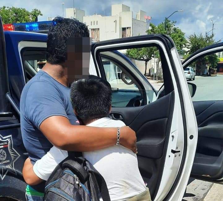 Policías de la Dirección de Participación Ciudadana y Cultura de Paz, localizan a menor de edad