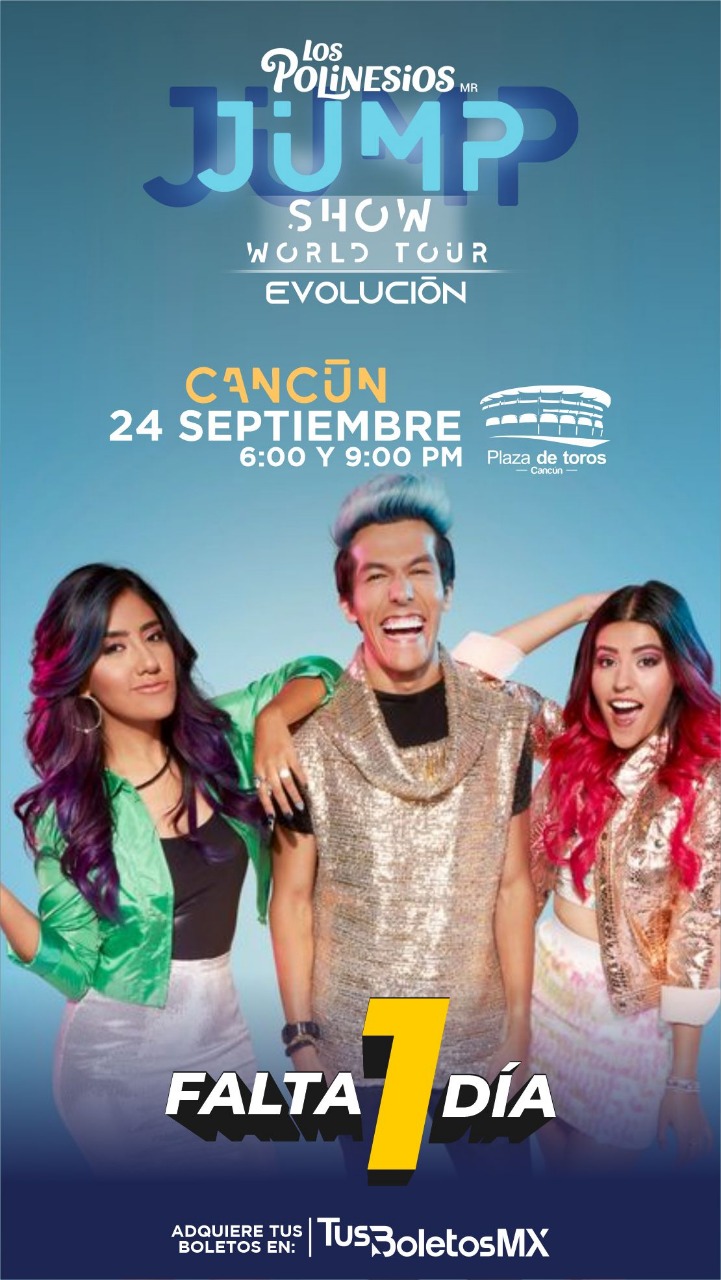 Listos #familiaspolinesias 😜 estamos a 1 día del JUMP SHOW WORLD TOUR EVOLUCIÓN. 🥳🥳