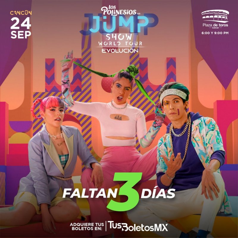 ¡Emoción! A 3 días para conocer y disfrutar de LOS POLINESIOS JUMP SHOW<br>🎤🎹🎧
