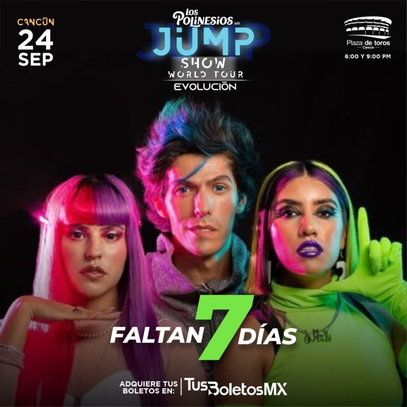 Hoy último día para aplicar el 2×1 en boletos para ver a Los Polinesios en Cancún 🫣