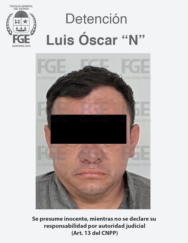 Detención de una persona por colocación de mantas en Benito Juárez; FGE de Quintana Roo investiga el caso