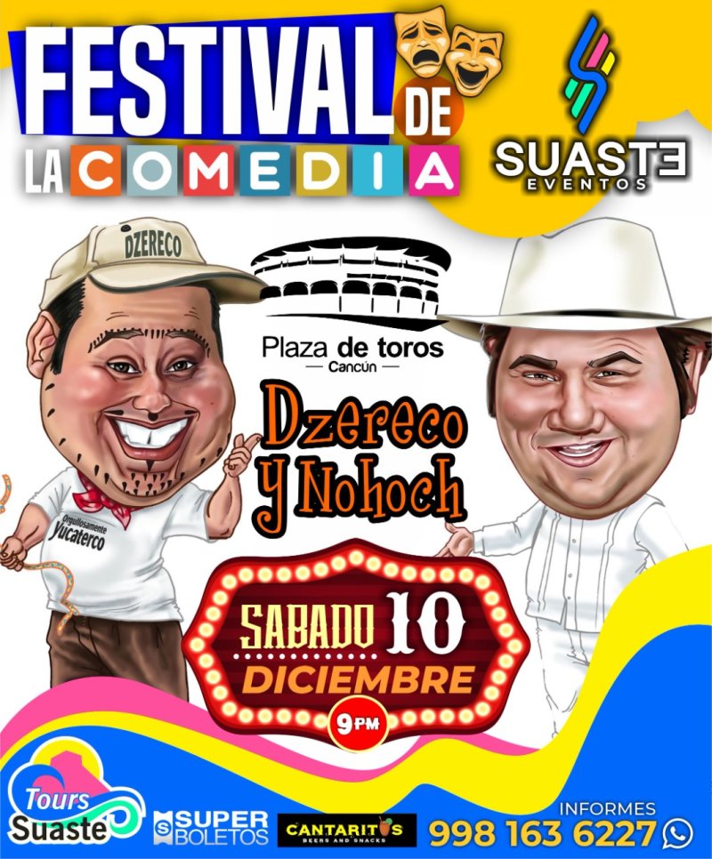 🎉 El festival de la comedia 🎭 trae para ti al mejor dúo🤝 yucateco, Dzereco y Nohoch un espectáculo 💯 divertido con