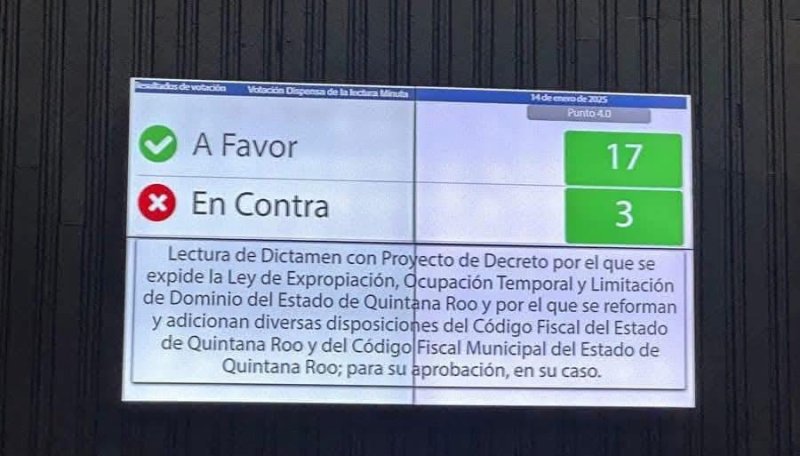 Nueva Ley de Expropiación en Quintana Roo genera temor y controversia