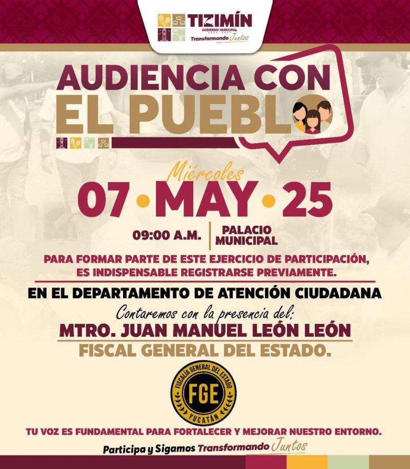 ¡Participa en la Audiencia con el Pueblo!