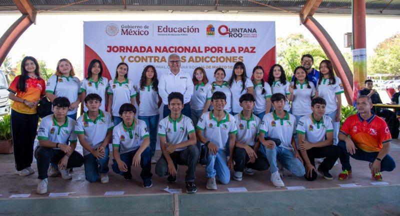 Participa Quintana Roo en la Jornada Nacional por la Paz y contra las Adicciones
