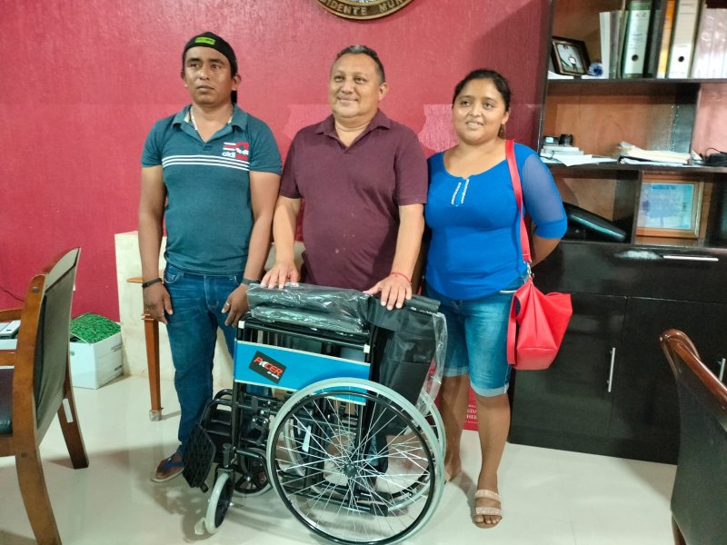 Presidente del pueblo Erik Borges Yam, del lado de los marginados en su municipio.