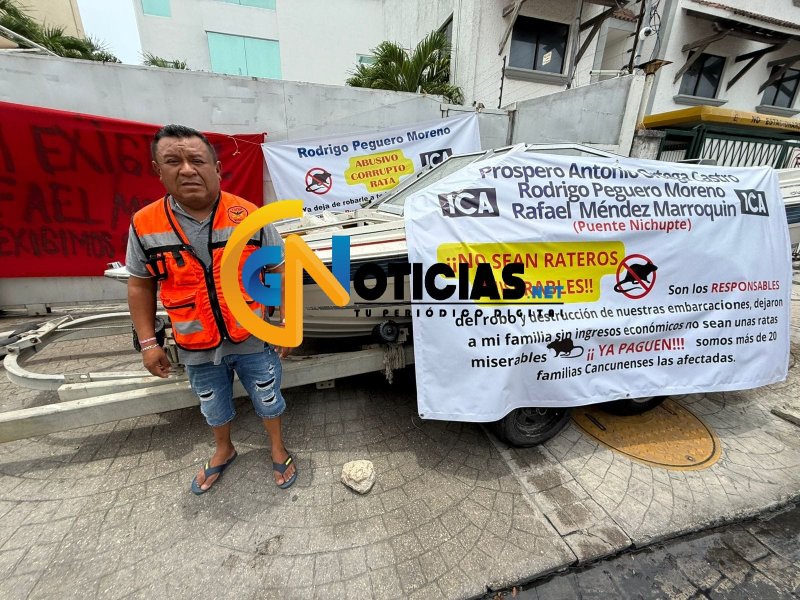 Prestadores de servicios náuticos protestan contra ICA por adeudos de más de un año