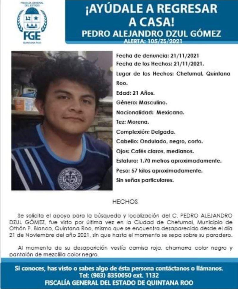 Privan de la libertad a un joven en la colonia Adolfo López Mateos de Chetumal