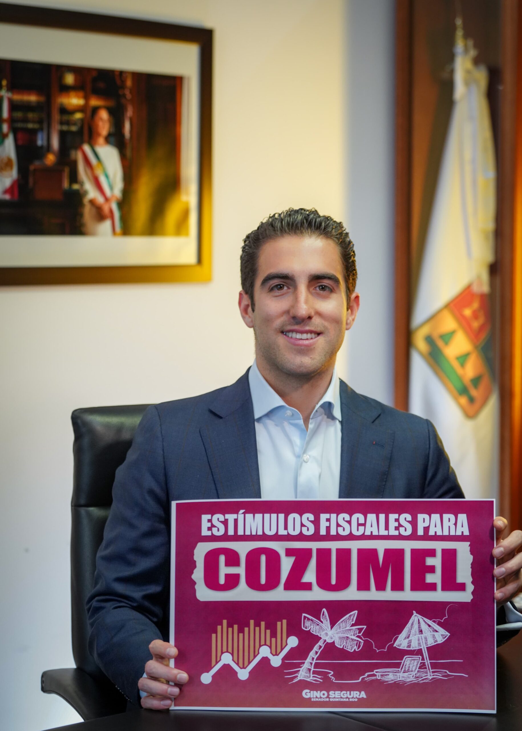 Propone Gino Segura incluir a Cozumel en estímulos fiscales de la frontera sur