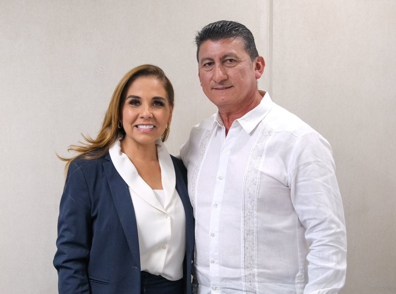 Provechosa reunión de trabajo de Mara Lezama con presidente municipal de Bacalar
