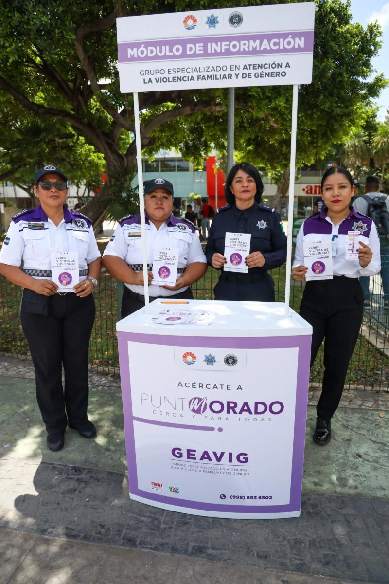 PUNTO MORADO: ATENCIÓN DIRECTA DEL GEAVIG A MUJERES VÍCTIMAS DE VIOLENCIA