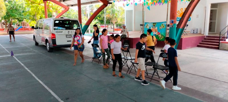 Realiza SESESC jornada lúdica y recreativa en la comunidad de Luis Echeverría