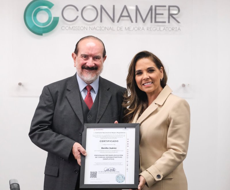 RECIBE MARA LEZAMA CERTIFICADO SIMPLIFICA POR TRABAJO EN BJ