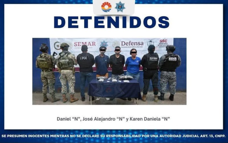 Detienen a tres personas en la SM 235 bajo operativo Blindaje Cancún