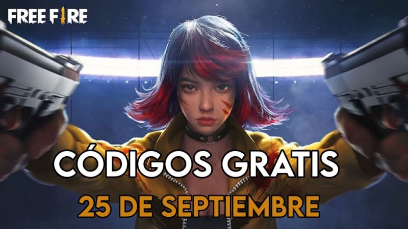Free Fire: Códigos de hoy viernes 25 de septiembre de 2026