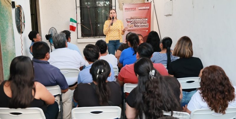 Atenea Gómez Ricalde destaca la importancia de fortalecer la participación de la militancia en la defensa de la transformación